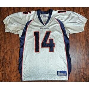 2002-03 DENVER BRONCOS BRIAN GRIESE #14 AUTHENTIC REEBOK ON FIELD JERSEY AWAY L